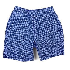 Aqua Et Sol Blue White Diamond Print Swim Trunks Shorts Mens Size 28 6 in.